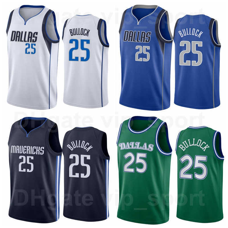 

Men Kids Women Basketball Jersey Reggie Bullock 25 Navy Blue White Green Team Color Breathable Pure Cotton Shirt For Sport Fans Uniform