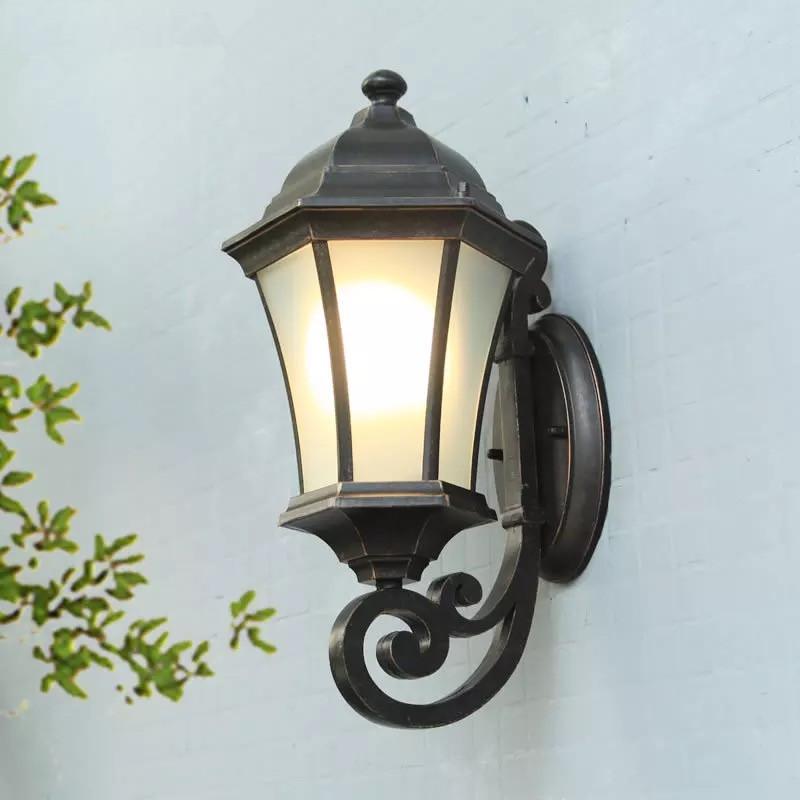 

Outdoor Wall Lamps HAWBOIRRY Bronze European Retro Community Garden Villa Street Lamp Aluminum Alloy Waterproof LED Light