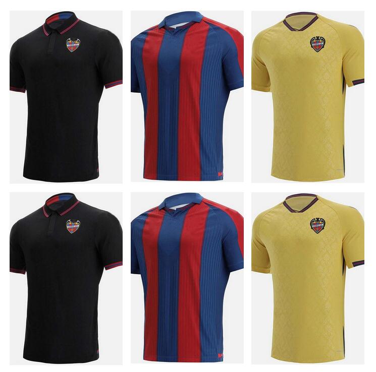 

2021 2022 Levante UD Soccer Jerseys home away black red blue 21/22 Rochina camisetas de futbol Levante A.J.Morales Roger MS. Bardhi J Campana men football shirts calcio