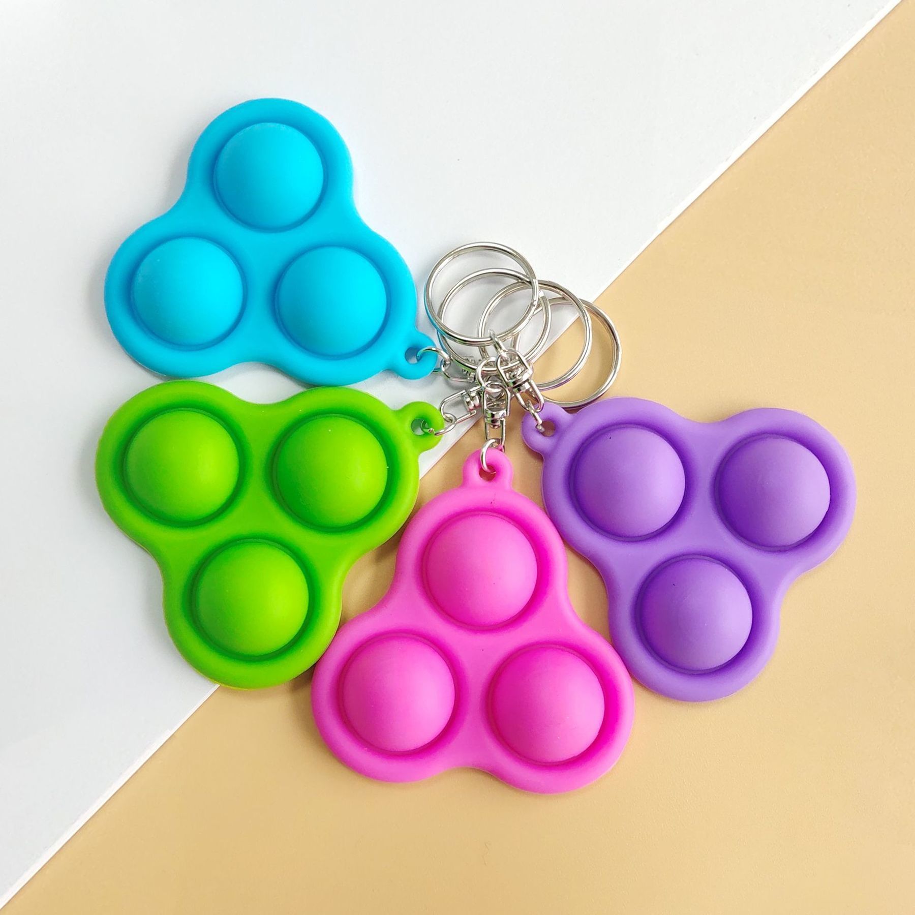 fidget pop it key chain