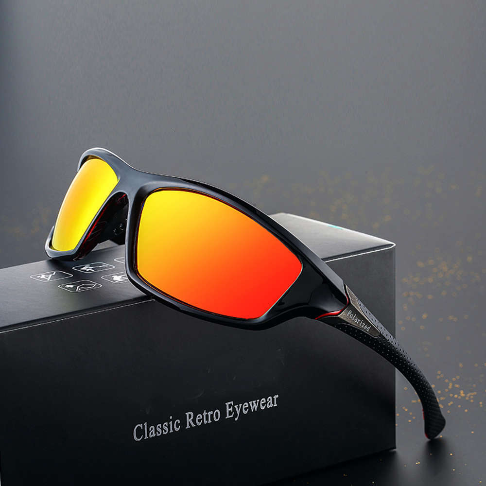 

sunglasses Glitztxunk New polarized Women Fire Design Vintage Men's Quarters Sports sunglasses For Men Riding Shades Eyewear, Black