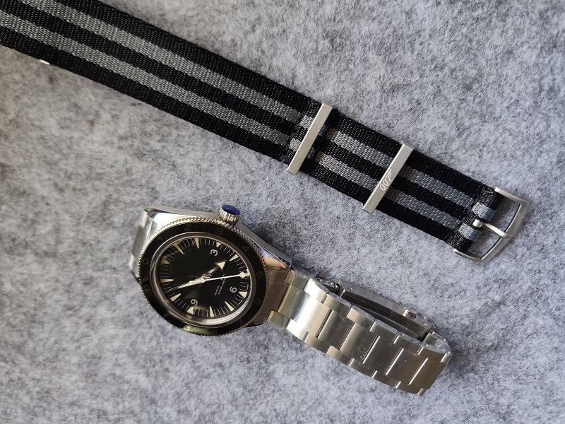 

free gift extra nato strap 41mm men watch mens wristwatch sapphire crystal bracelet waterproof automatic movement Limited Edition, Black