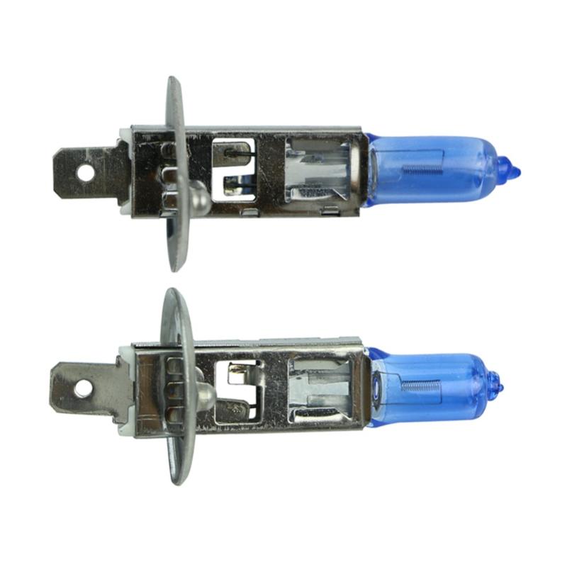 

Car Headlights 2 X H1 6000K Gas Headlight White Light Lamp Bulbs 55W 12V