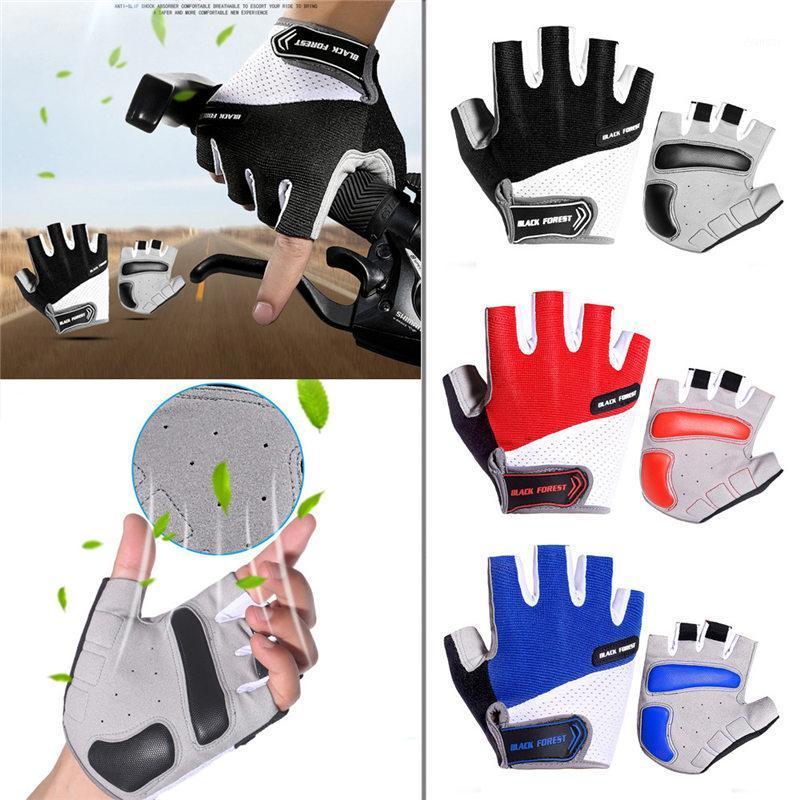 

Cycling Gloves 1Pair Half Finger Anti-Slip Gel Bicycle Riding Anti Slip For MTB Road Mountain Bike Glove Sport1, Black