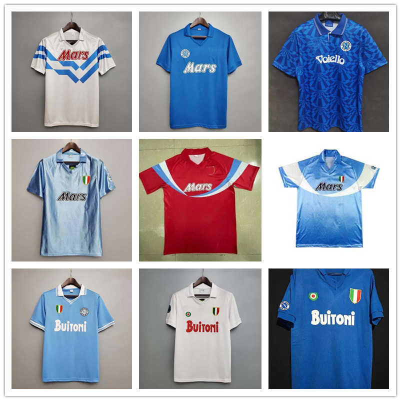 

96 87 88 89 90 91 92 93 Napoli Retro Soccer Jerseys Coppa Italia Napoli Maradona Vintage Calcio Classic Vintage Football shirts 1986 1987 1988 1989 1991 1993, Black