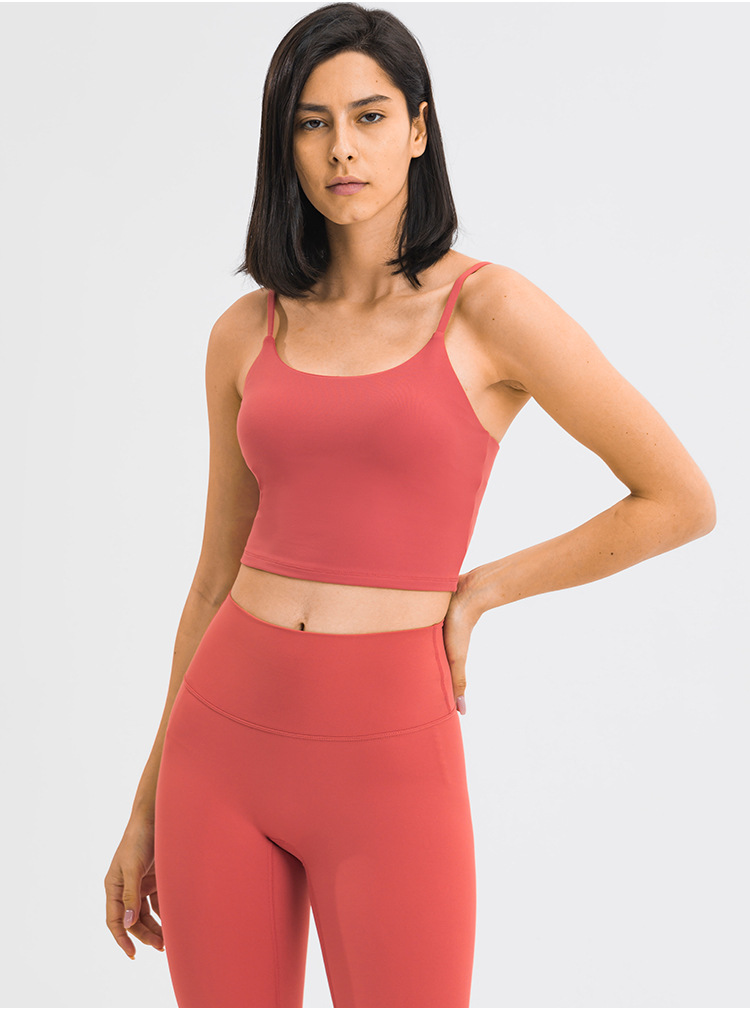 Sports Bras for Women Yoga Underwear Backless Sexy Sport Bra with Chest Pads Gathers Stereotyped Camisole Fitness Running Top-image-698901974