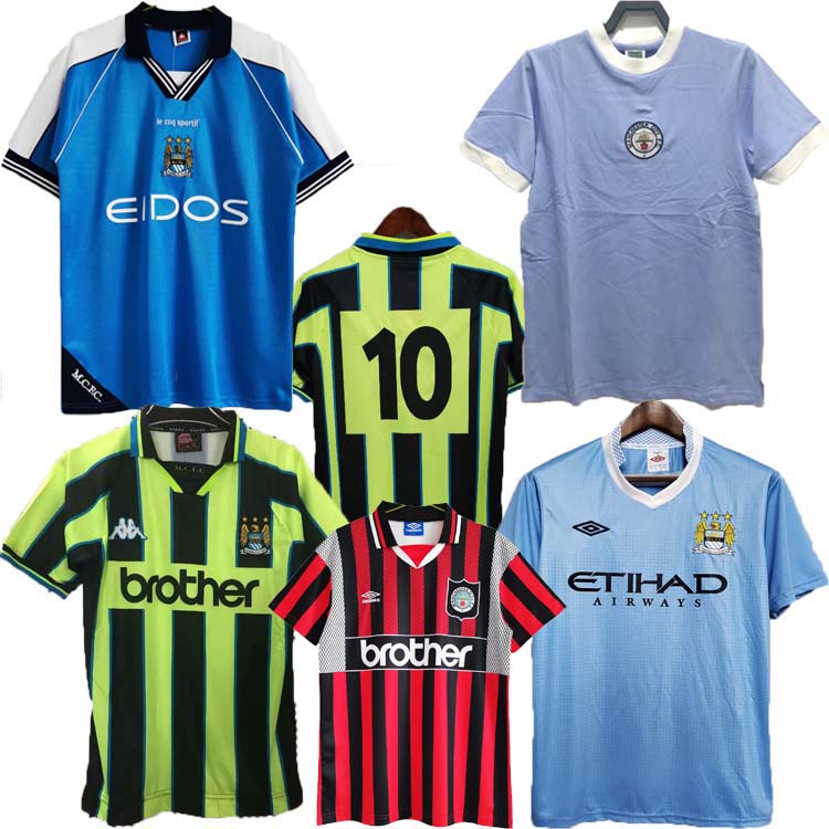 

Manchester City Retro soccer Jersey Home away 2011 2012 1998 1999 1972 98 99 11 12 94 96 classic Football shirt 1994 1996 camiseta de fUtbol