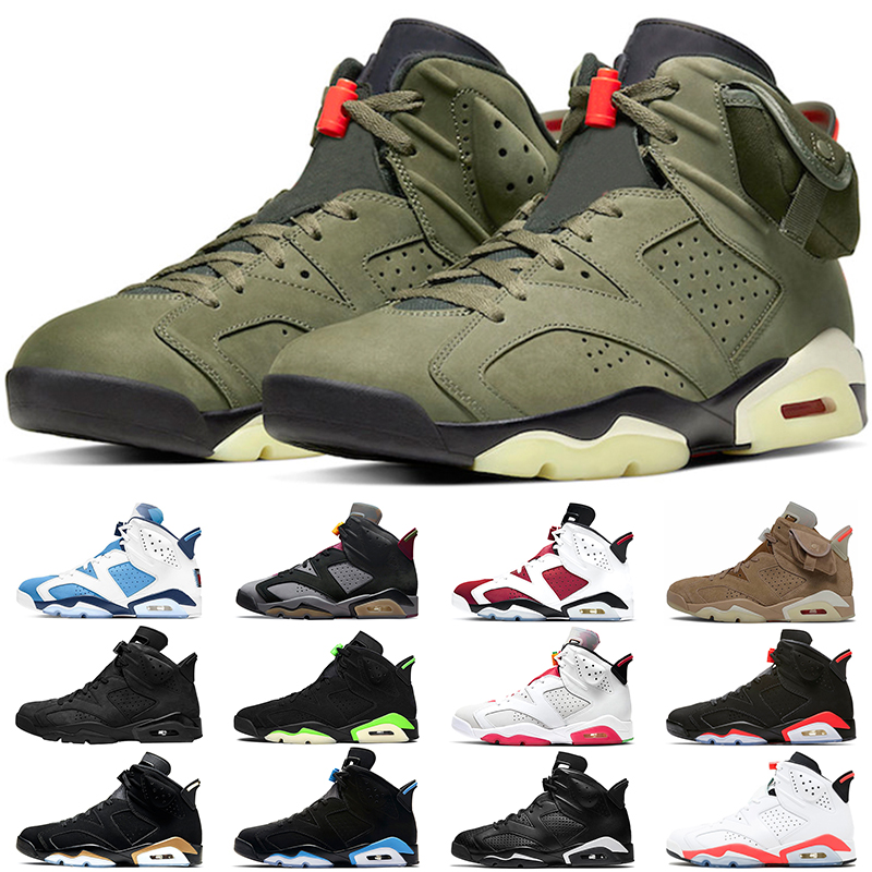 

Jumpman 6 6s Men Basketball Shoes UNC Bordeaux Carmine Hare British Khaki Medium Olive Triple Black Infrared High Quality Mens Sports Sneakers Size 40-47, #16 gold hoops 40-47
