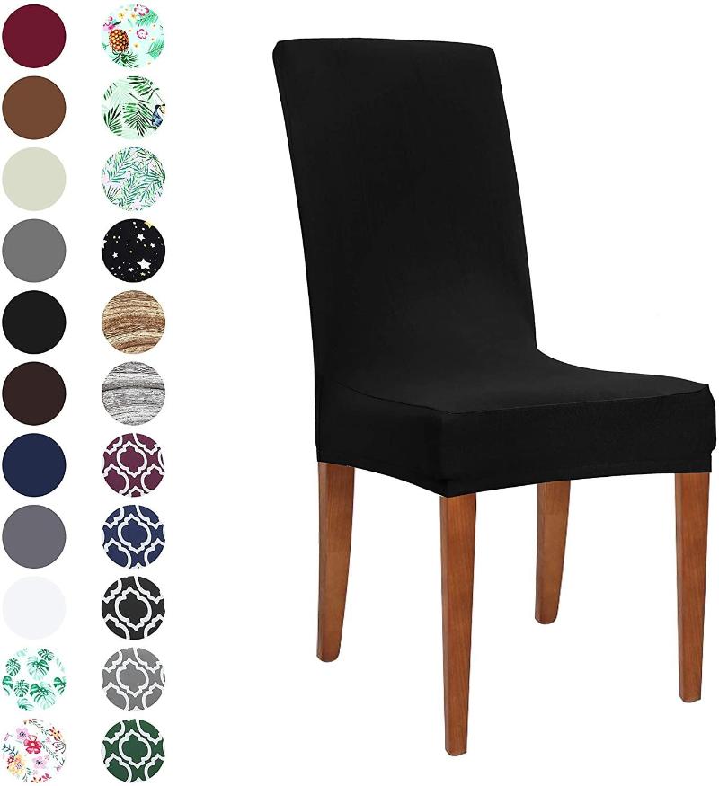 

Chair Covers Solid Color Modern Cover Elastic Seat Slipcovers Removable Washable Cloth For Banquet El Dining Room