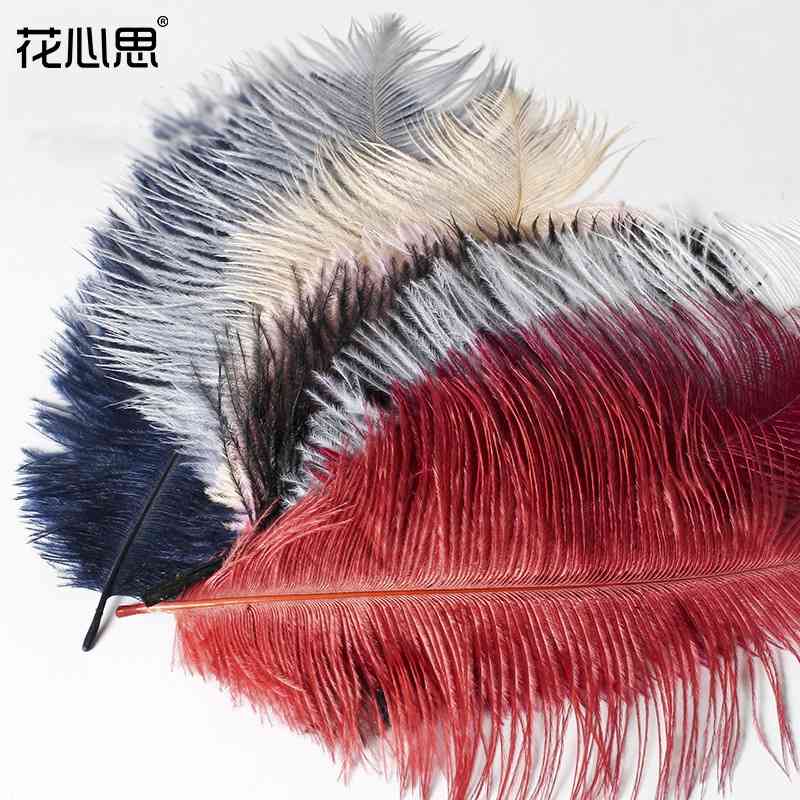 

Floral ornaments DIY handmade wreath stage decoration materials ostrich feathers