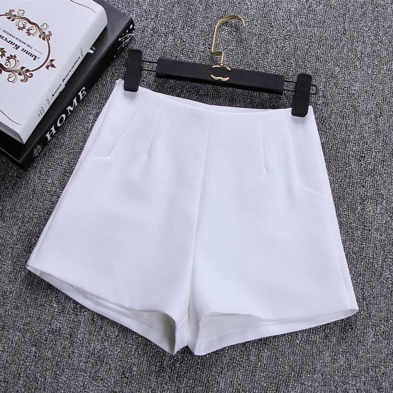 

Women' Shorts 2021 Summer Fashion Women Skirts High Waist Casual Suit Black White Short Pants Ladies, Gray