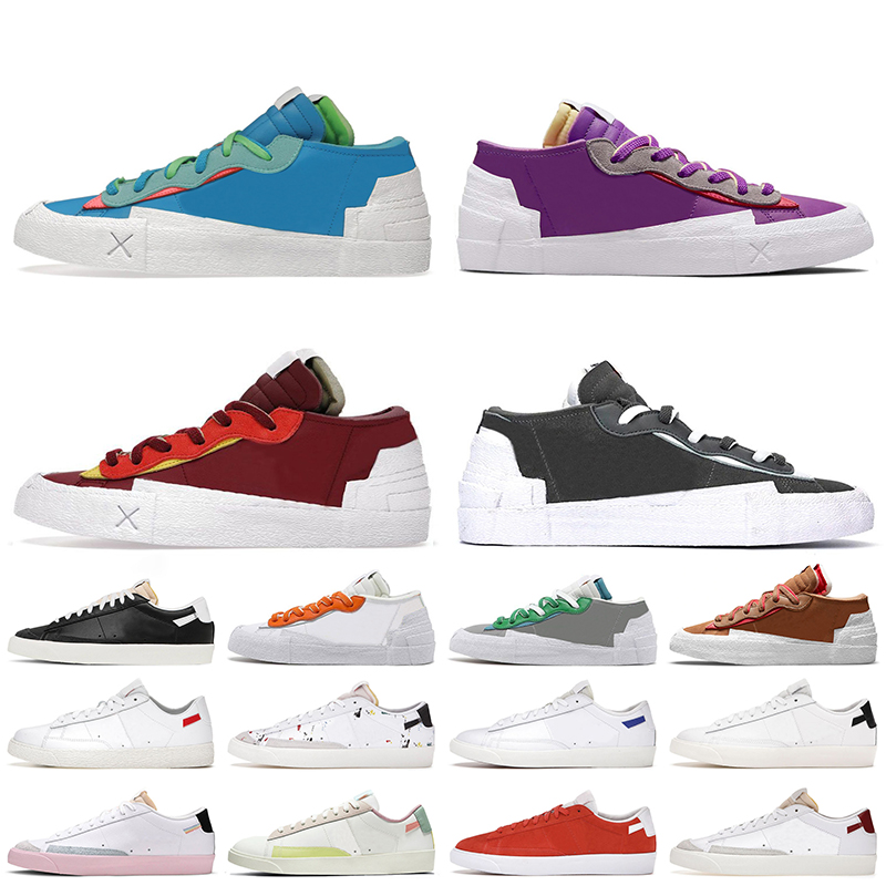 

2022 Mens Women Casual Shoes Blazer Low Neptune Blue Purple Dusk Team Red Iron Grey 77 Vintage Platform Trainers Magma Orange Classic Green Designer Sports Sneakers, A38 astronomy blue 36-45