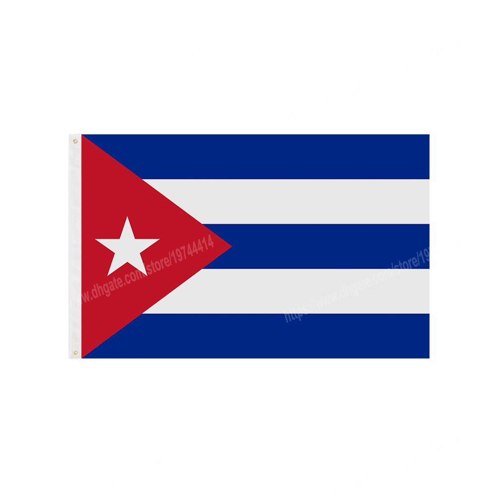 

Cuba Flags National Polyester Banner Flying 90 x 150cm 3 * 5ft Flag All Over The World Worldwide Outdoor can be Customized