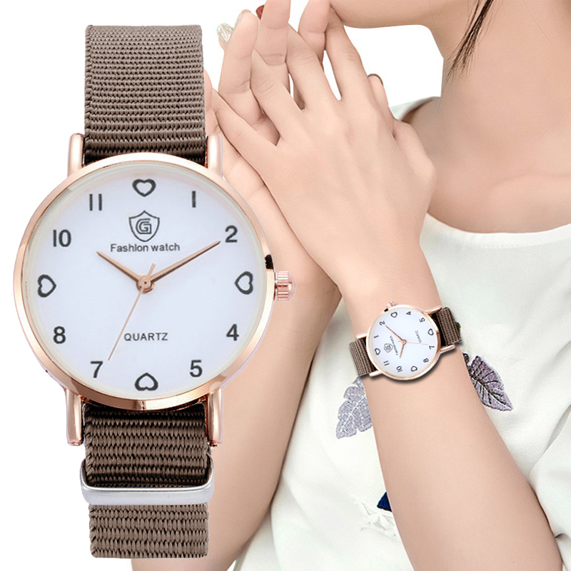 

2021 NEW Watch Women Fashion Casual Nylon Strap Watches Simple Ladies' Small Dial Quartz Clock Dress Women Watches Reloj mujer, Black