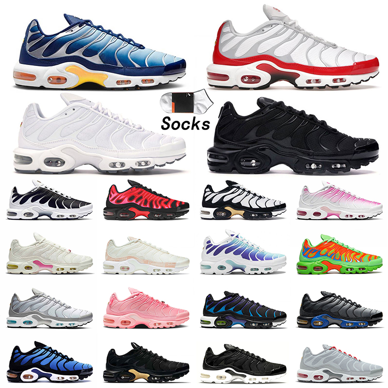 

Tn Plus Mens Women Running Shoes Triple Black White University Red Size 36-46 Blue Void Laser Orange Mean Green Oreo Grey Combo Volt Glow Trainers Sports Sneakers, C6 oreo 40-46.jpg