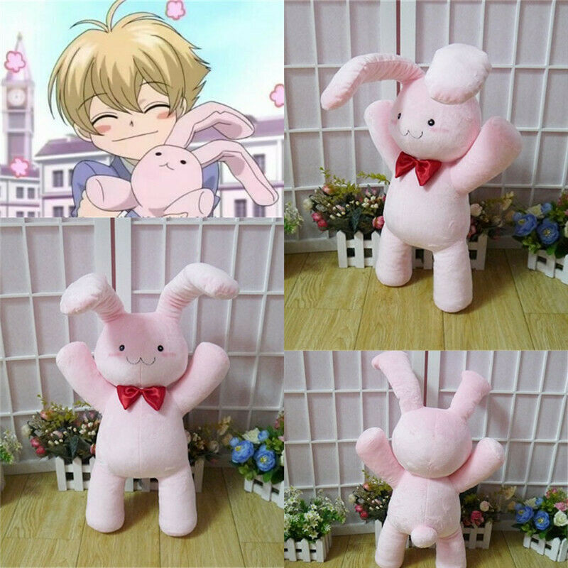 

Anime Ouran High School Host Club Honey Pink Rabbit Pillows Stuffed Animals Doll Plush Toys Gift H38cm