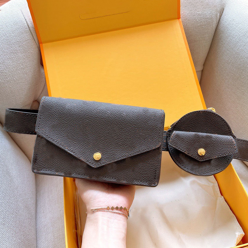 

5A+ Luxury Designers Waist Bags Cross Body Classic Handbag Famous Bumbag Fashion Shoulder Bag Brown Bum Fanny Pack With Old Flower