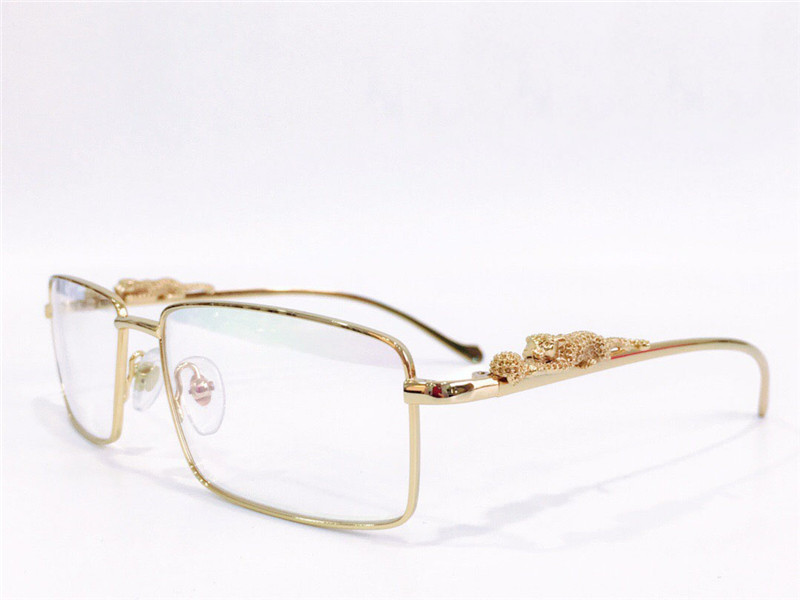 

Fashion design optical glasses 3645642 square metal frame transparent lens animal legs simple and business style top quality clear eyewear