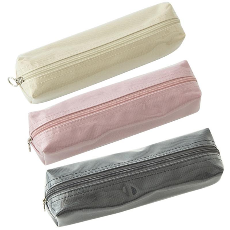

Pencil Bags 2021 Simple Cute Waterproof Pen Case Cosmetic Bag Organizer With Zipper Large Capacity Portable Xmas Birthday Gifts