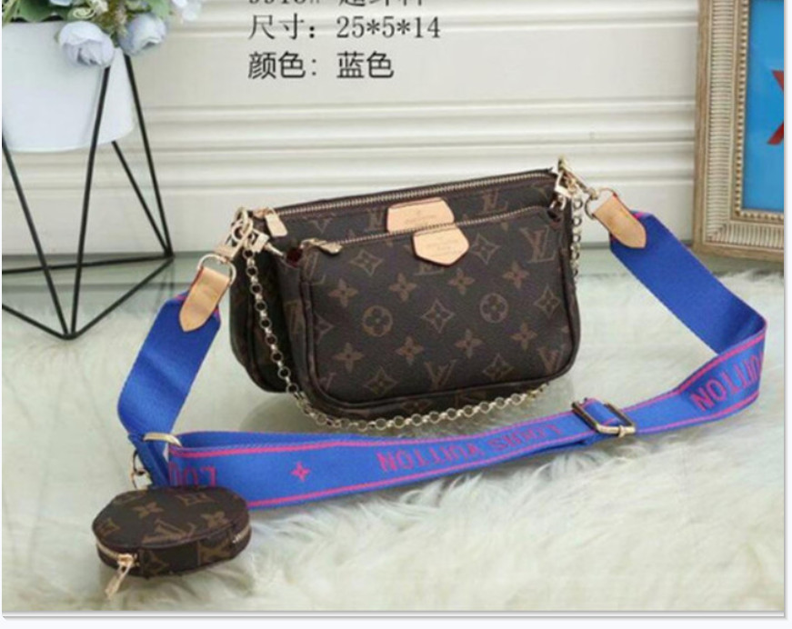 

LVLOUISVITTON bagVUTTON 3-piece set for Designer Luxurys designers Messenger Bag Leather Women Handbags Purse Shoulde