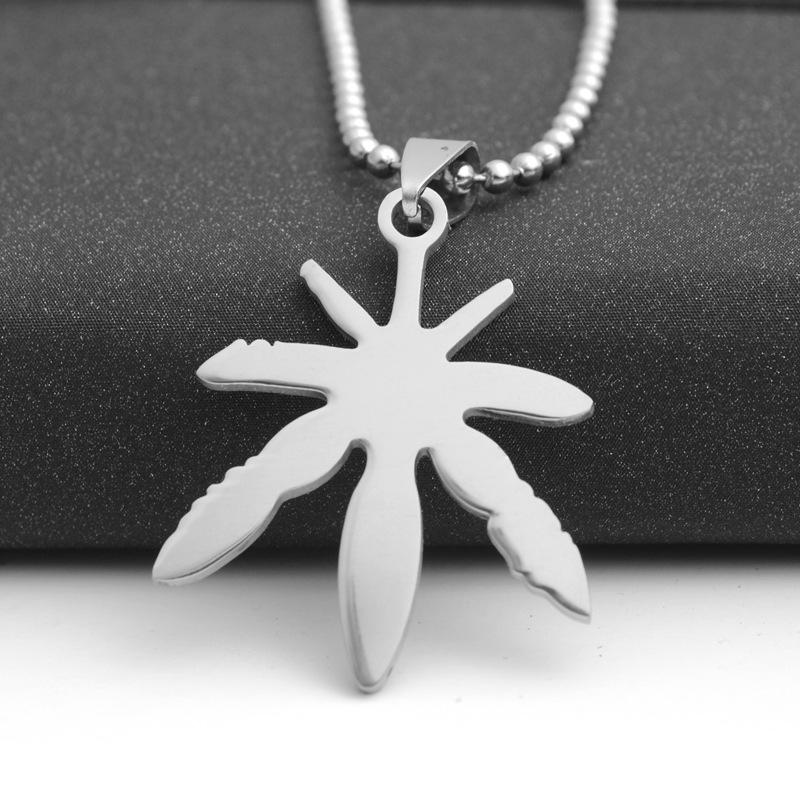 Pendant Necklaces Stainless Steel Canada Jamaica Necklace African Fallen Leaves Tree Foliage Plant Grass-image-708541247