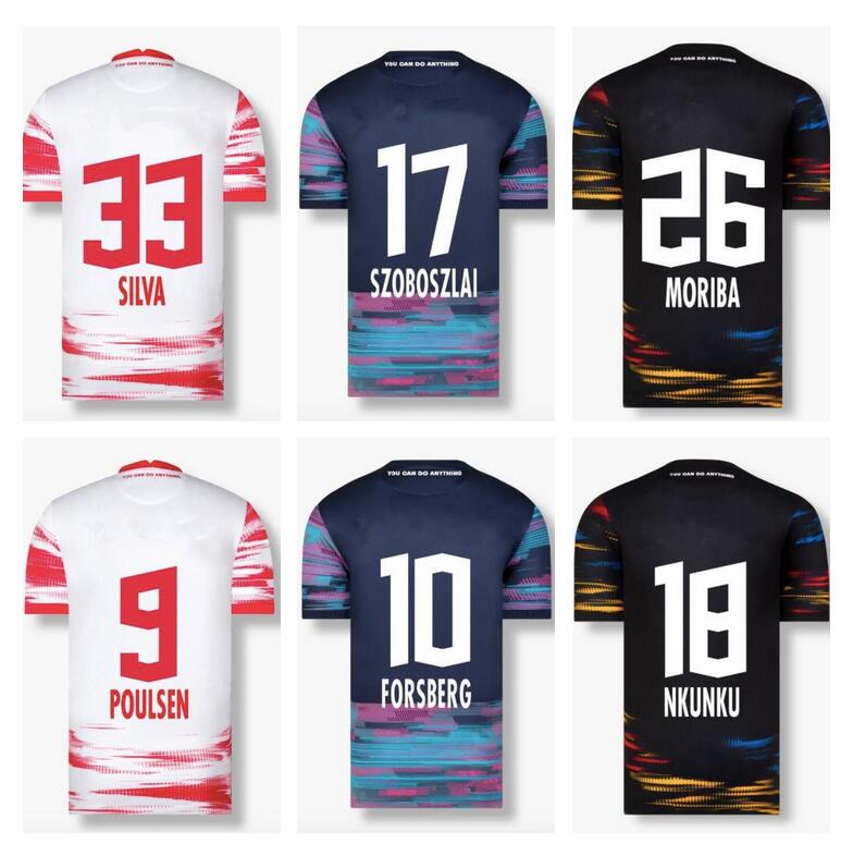 

2021 2022 Leipziges Soccer Jerseys SZOBOSZLAI 21/22 RBL football jersey POULSEN NKUNKU SILVA OLMO KONATE SABITZER KLUIVERT HALSTENBERG
