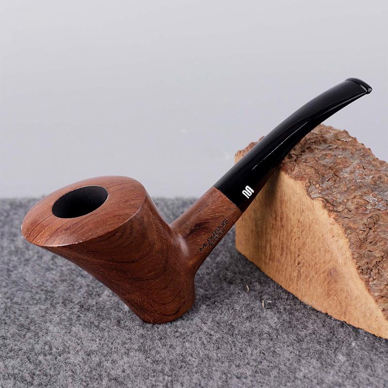

Woody Rosewood Pipe Manual Curved Handle Filter Cigarette Holder Wooden Smoking Pipes