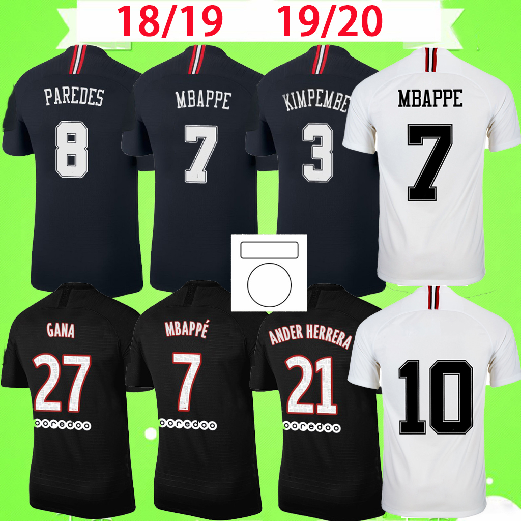 

Paris jersey Retro 2018 2019 2020 maillots de foot MBAPPE soccer jerseys ICARDI 18 19 20 Classic Vintage football shirt CAVANI Adult mens fourth third black white S-2XL, Kids kit 20/21
