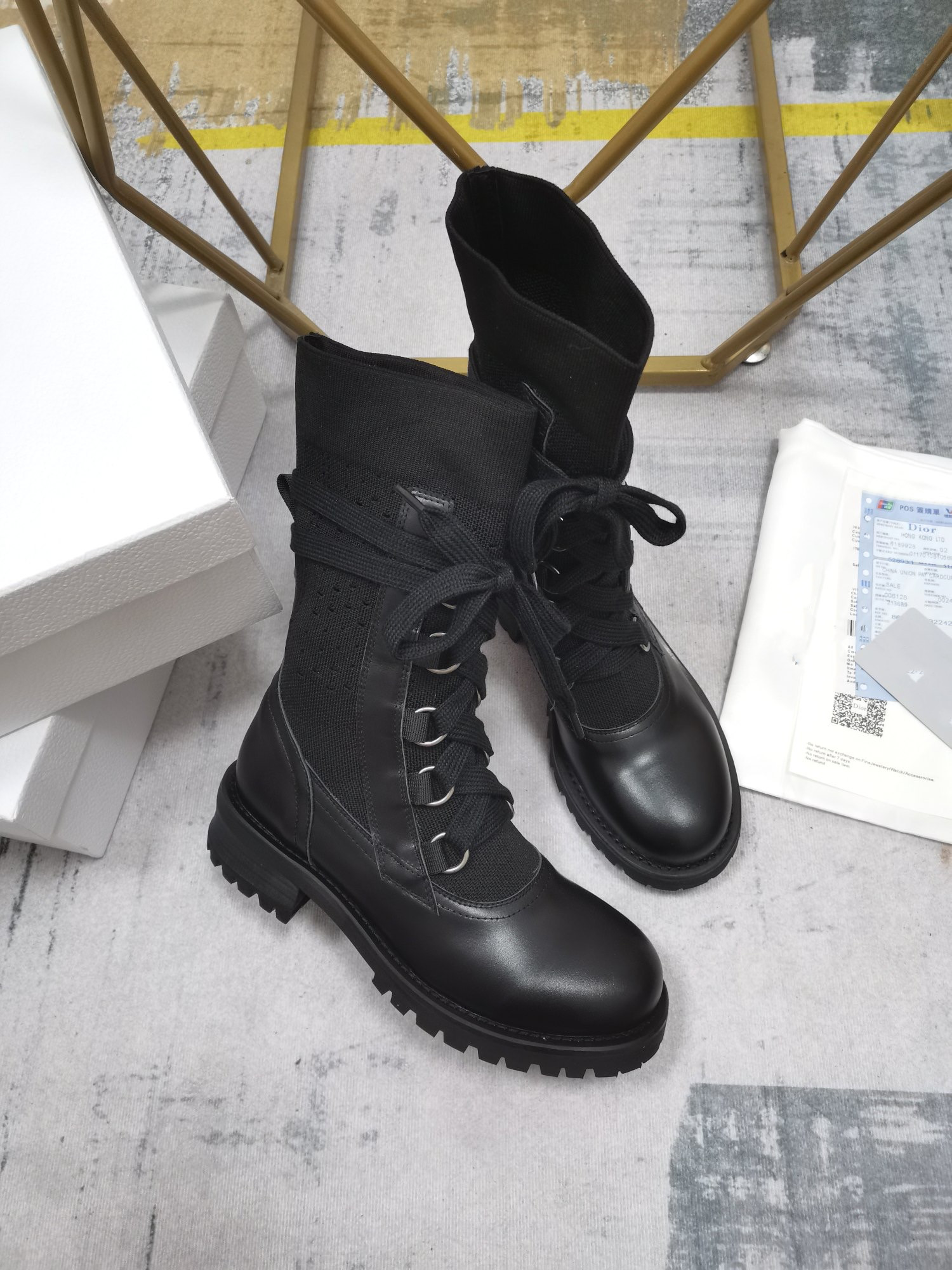 

Designer boots fashion autumn low-heeled women's ankle cow patent leather beige black crystal square head zipper office ladies party shoes 0901, 01
