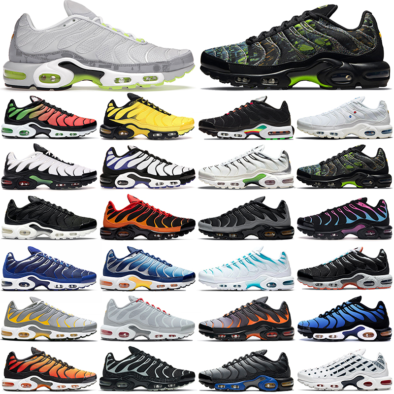 

max plus wholesale running shoes tn men women Spider Web Black Aqua Silver Grey Yellow Red Green Batman Greedy tns mens womens trainers, Camo black green