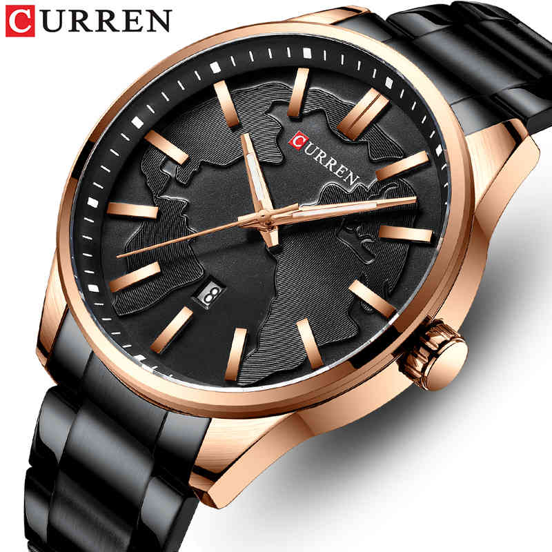 

CURREN Men Watch Top Brand Luxury Quartz Fashion Mens Watches Waterproof Sport Wrist Watch Business Male Clock erkek kol saati 210517, Silver white