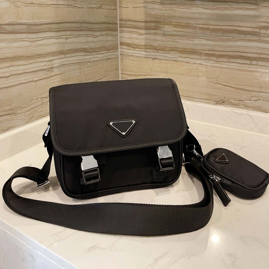 

Fashion Messenger Bag Nylon Shoulder Bags Canvas Cross Body Men Classic Handbags Satchel Waterproof Exquisite And Durable Parachute Fabric purse HQP12528, Black