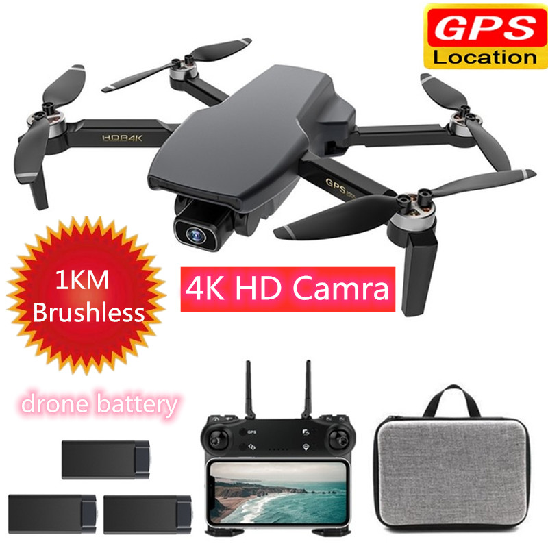 

4K HD Camera WIFI RC Quadcopter Optical Flow GPS Positioning Smart Follow One Key Return Take Off Remote Control Drone Toy Gift, With 1 battery