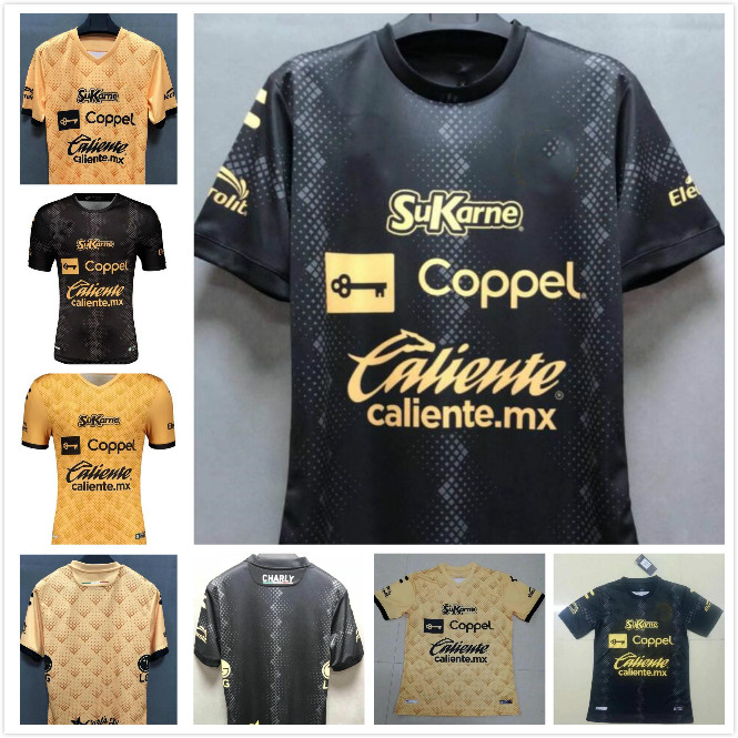 

Maillots de football 20/21 Sinaloa soccer jerseys 2021 LIGA mexico Home gold away black football shirts short sleeve uniforms, Black;yellow