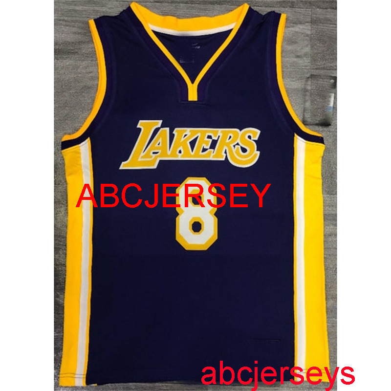 

Cheap Men' 8# Bryant purple V- neck basketball jersey ,M,L,XL,XXL Vest