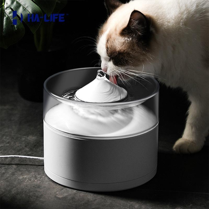 

Electric Kettles HA-Life Cat Drinking Fountain Cats And Dogs Automatically Circulates Quadruple Filtering Intelligent Mute Pet Water