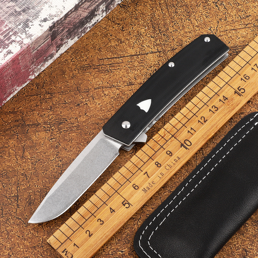 

Pocket folding knife G10 handle 20cv blade ball bearing flippers outdoor hunting tactics survival mountaineering BM 601 tool knife