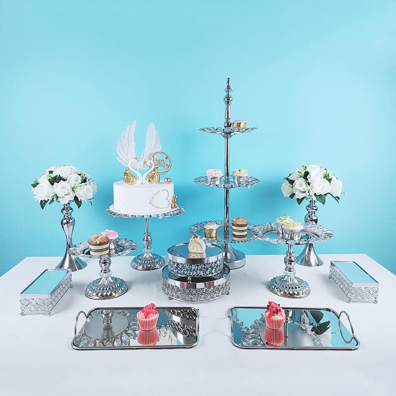 

Other Bakeware 3pcs-16pcs/lot Cake Stand Set Cupcake Tray Tools Home Decoration Dessert Table Decorating Party Wedding Display