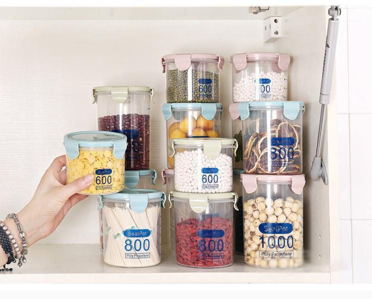 

Storage Bottles & Jars Thickened Whole Grains Sealed Refrigerator Transparent Fresh-keeping Box Kitchen Tank