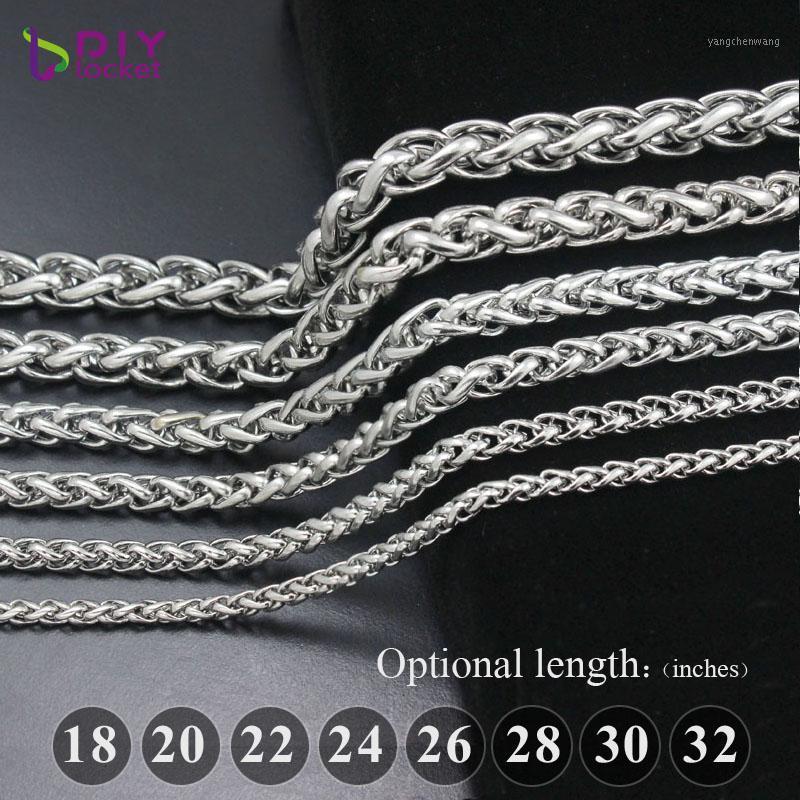 

Diylocket 316L Stainless Steel Men Necklace Chain High Quality For Woman Never Fade Hip Hop Jewelry Chains