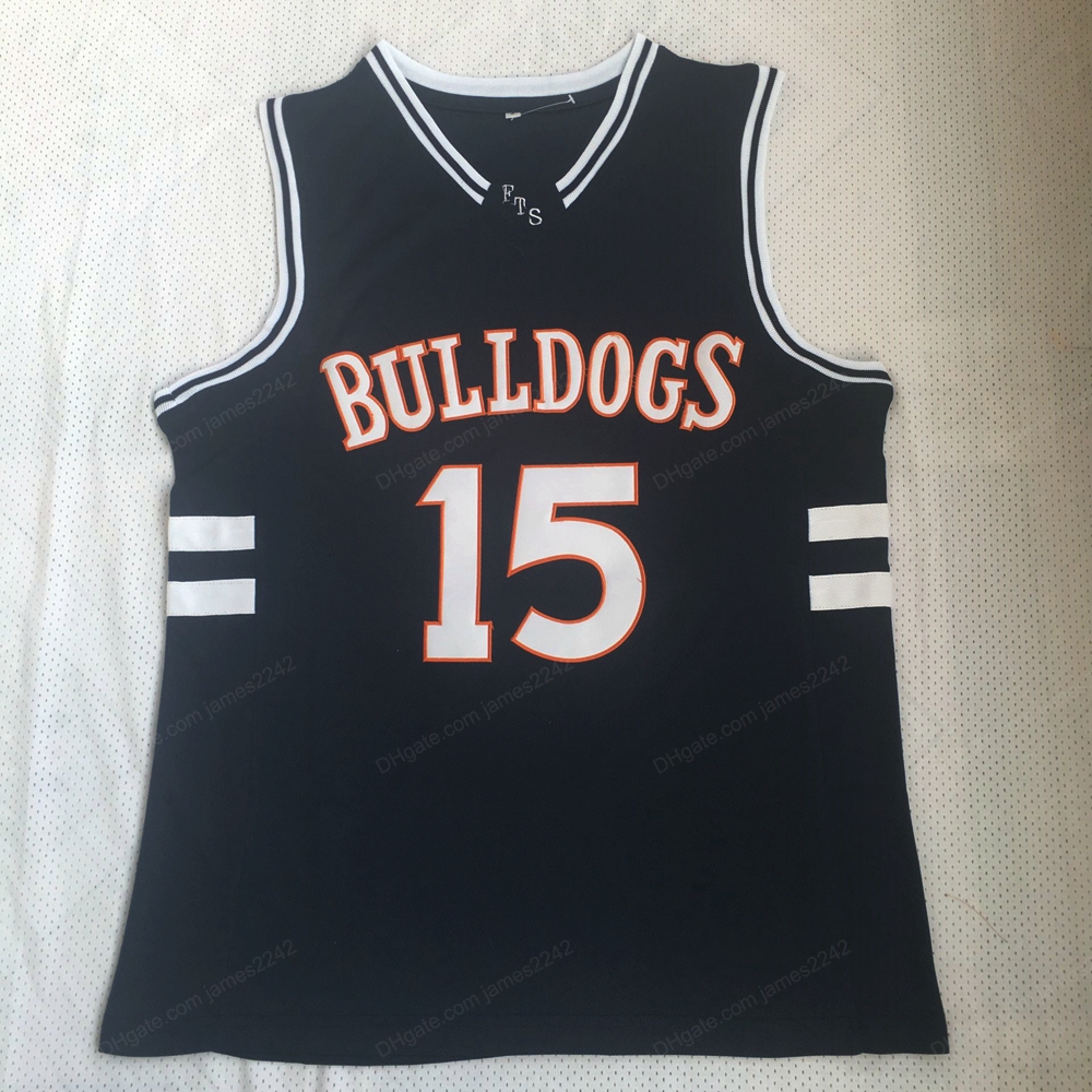 

Ship From US Jermaine Cole #15 Bulldogs High School Basketball Jersey Men's All Stitched Blue Jerseys Size S-3XL Top Quality