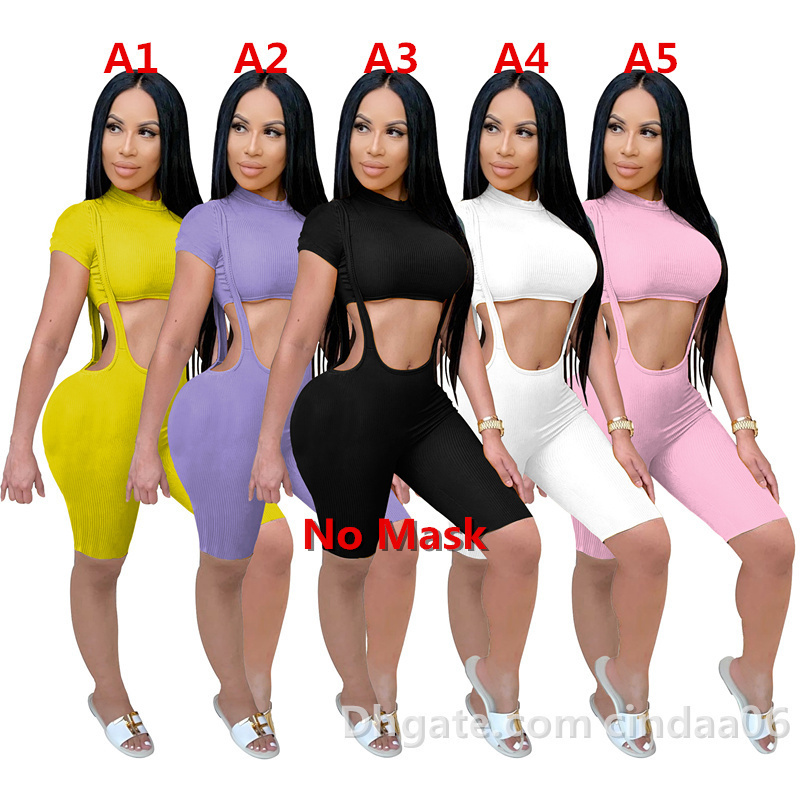 

Women Tracksuits 2 Piece Set Designer Waist-exposed Short Sleeve Suspender Trousers Club Fashion Tight Long Pants Casual Sports Suit, Orange