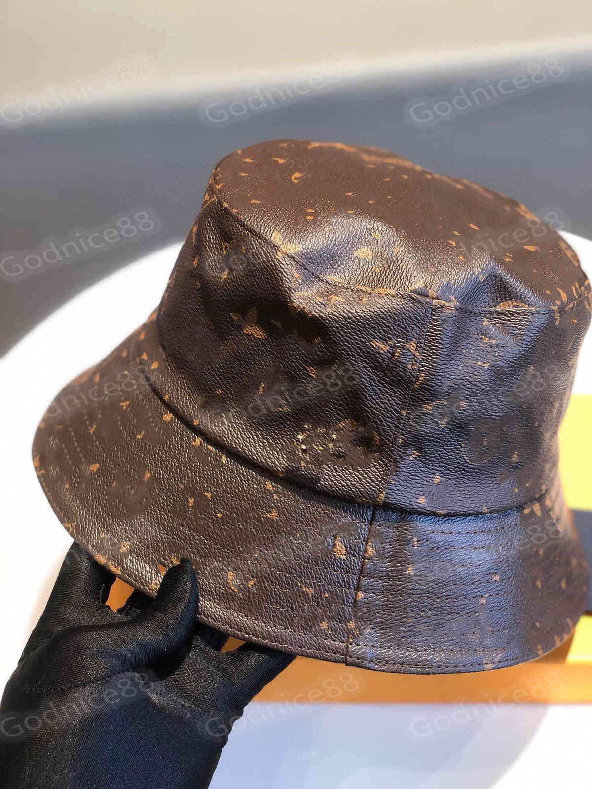 

Fashion Designer Fisherman Leather Buckets Hats Baseball Caps For Men Woman Bucket Hat Beanie Casquettes Patchwork High Quality sunhat, Extra fee(please not pay before tell me)