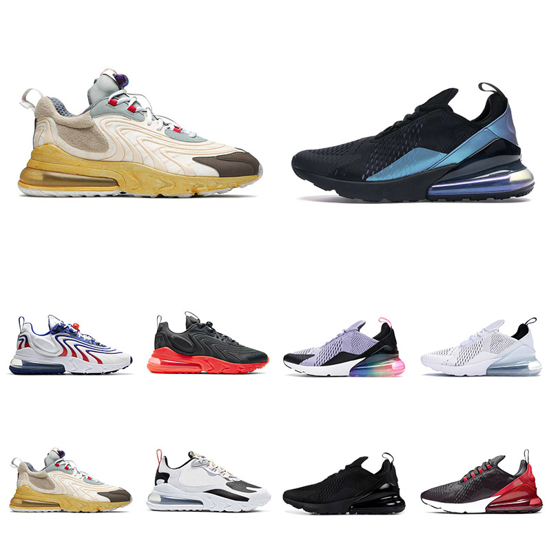 

270 React running shoes for mens women Light bone Triple White black Red Punch Tea Berry 270s men trainers outdoor sports sneakers