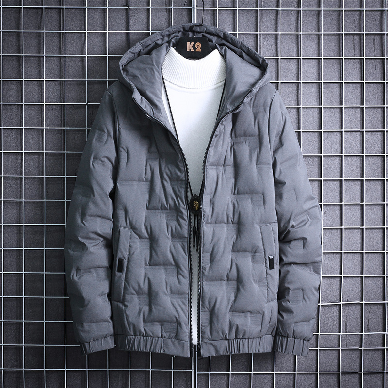 

Solid Winter Parkas Men Long Sleeve Thick Mens Parka Casual Warm Oversized Geometry Male Jacket Zipper Slim Coats 210524, Black