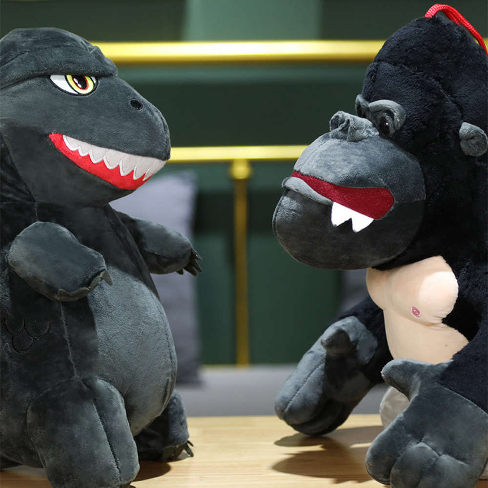 

Godzilla vs. King Kong plush dolls gifts for boys and girls, Blue