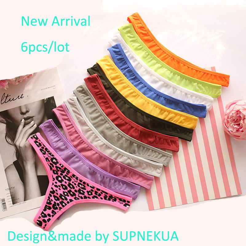 

Panties Girl Solid Color G String Teenage Underwear Thong Cotton Bandage Calcinhas Breathable Young Girls Lingerie, Random color 6pcs