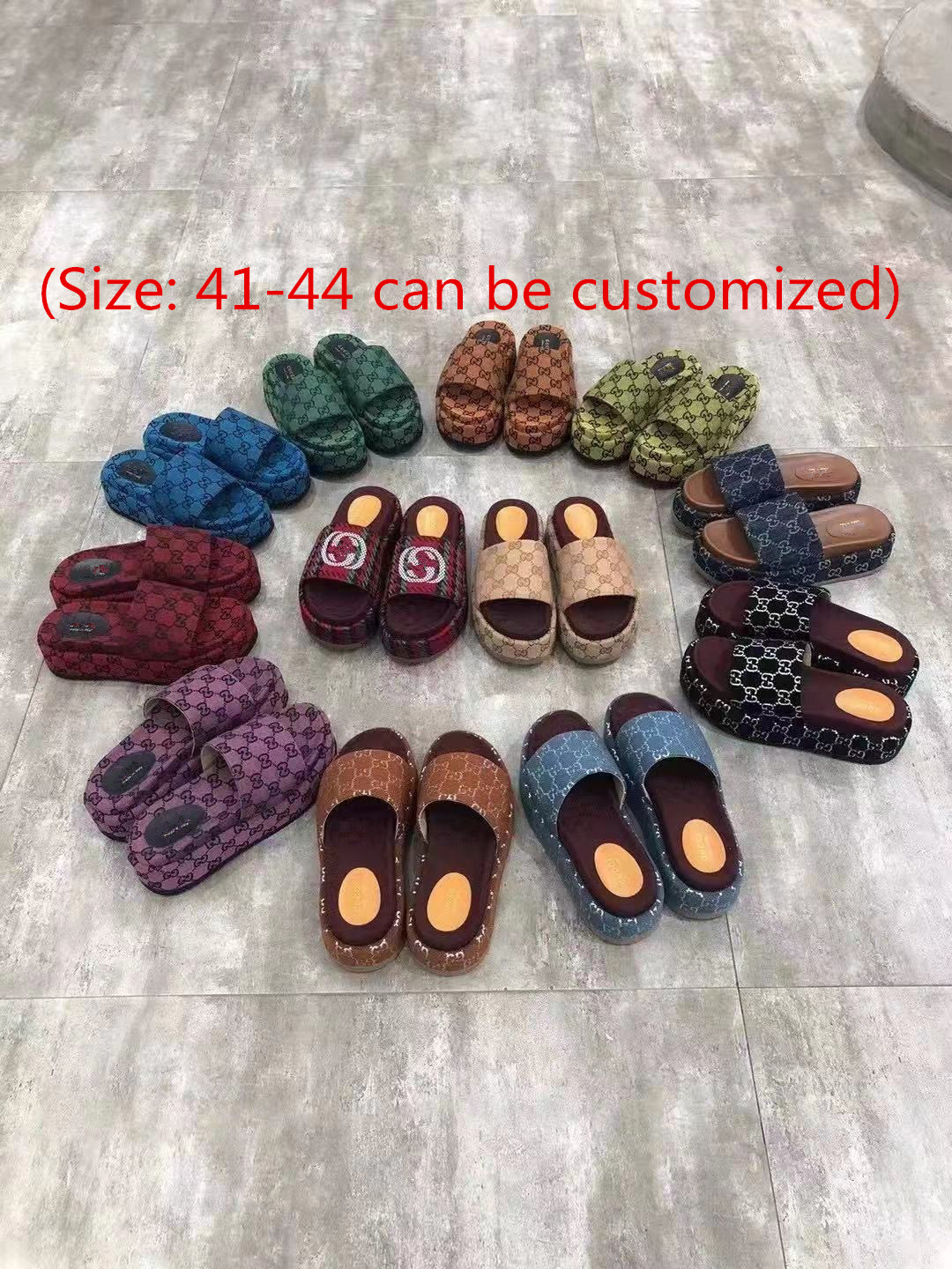 

2021 summer Womens shoes Women Thick soles slippers Top Quality Size 35-40 Fashion Classic Height Increasing Breathe freely comfortable Seas, Black