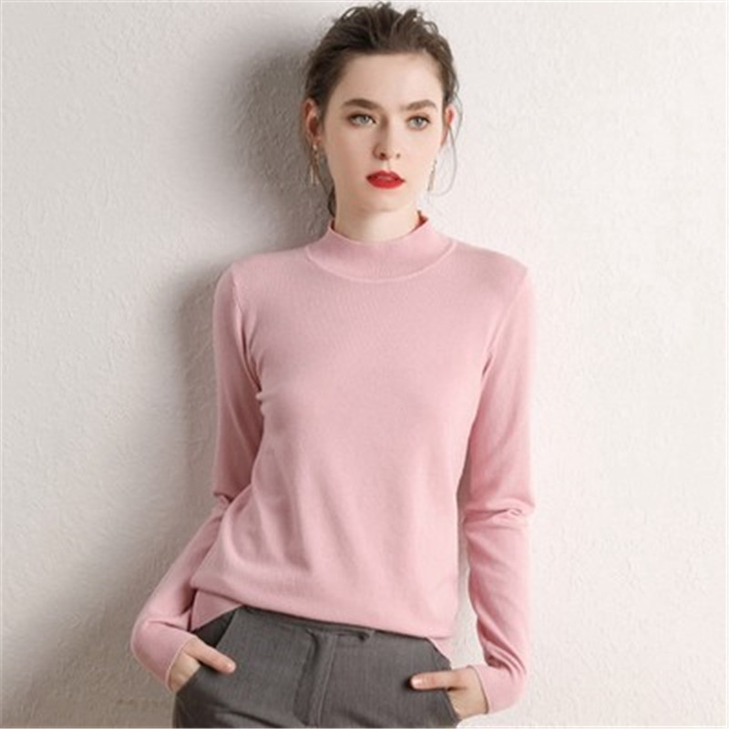 

Fashion sweaters new Plus Size tops 2021 Autumn Winter sweater women turtleneck cashmere sweater knitted pullover women sweaters, Green