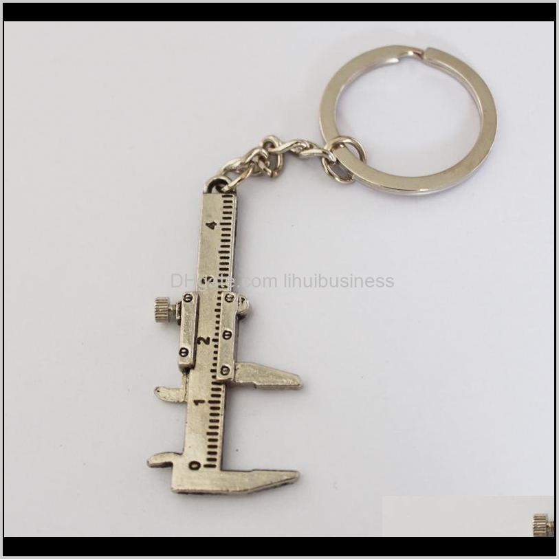 

Keychains Fashion Aessories Drop Delivery 2021 Arrival Movable Vernier Caliper Ruler Model Keychain Metal Pendant Key Chain Chaveiro C Kole4